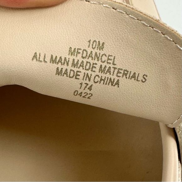 Marc Fisher NEW Women's Sz 10 Cream Dancel Loafer Shoes Chunky Block Heel Nude - Picture 9 of 11